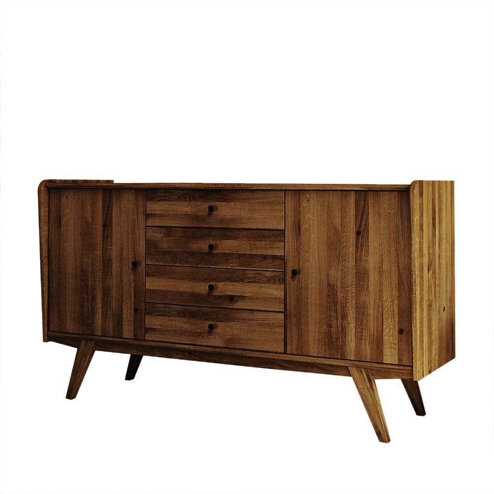 160x90x50 Sideboard in Nussbaumfarben lackiert - Nadelle