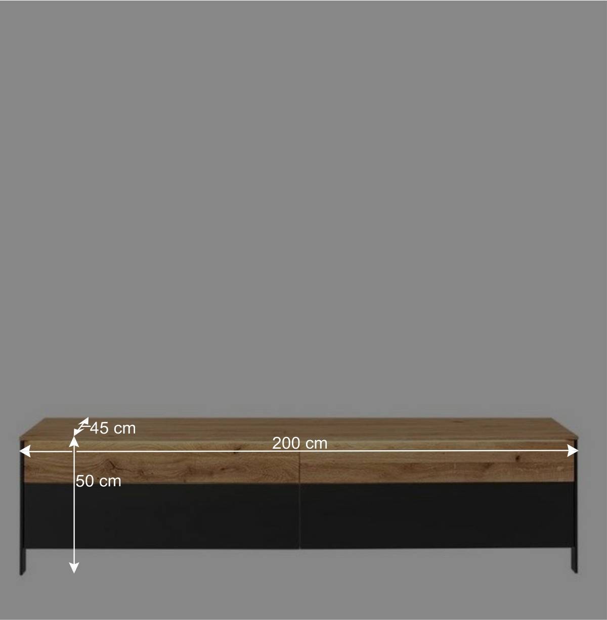 TV Wohnwand Möbelset 194 cm breit - Viligrana (dreiteilig)