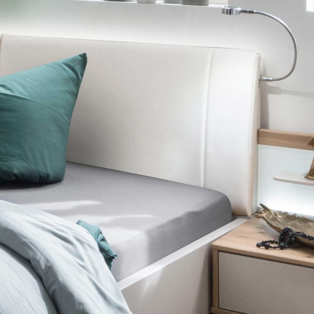 Design Bettgestell inklusive Kopfteil Lampen LED - Crascanu