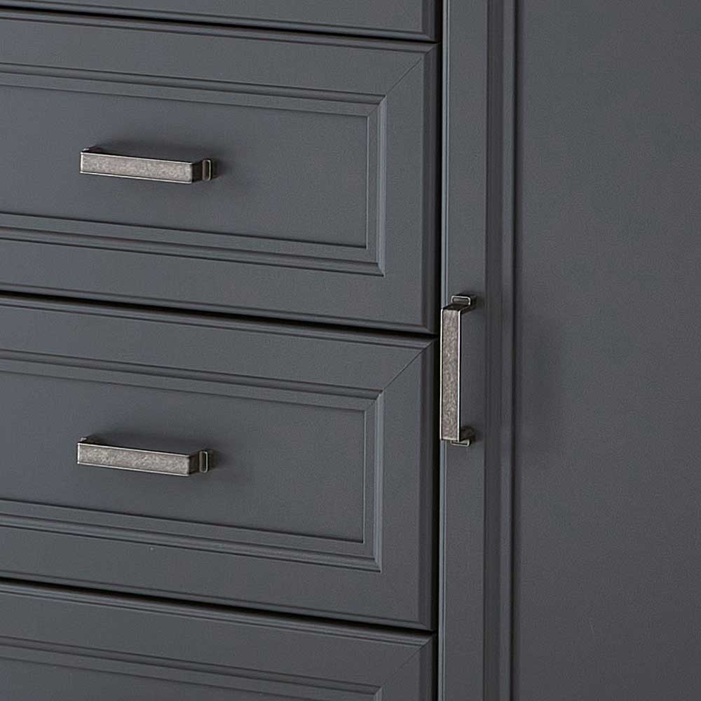Sideboard in Dunkelgrau und Eiche - Joe