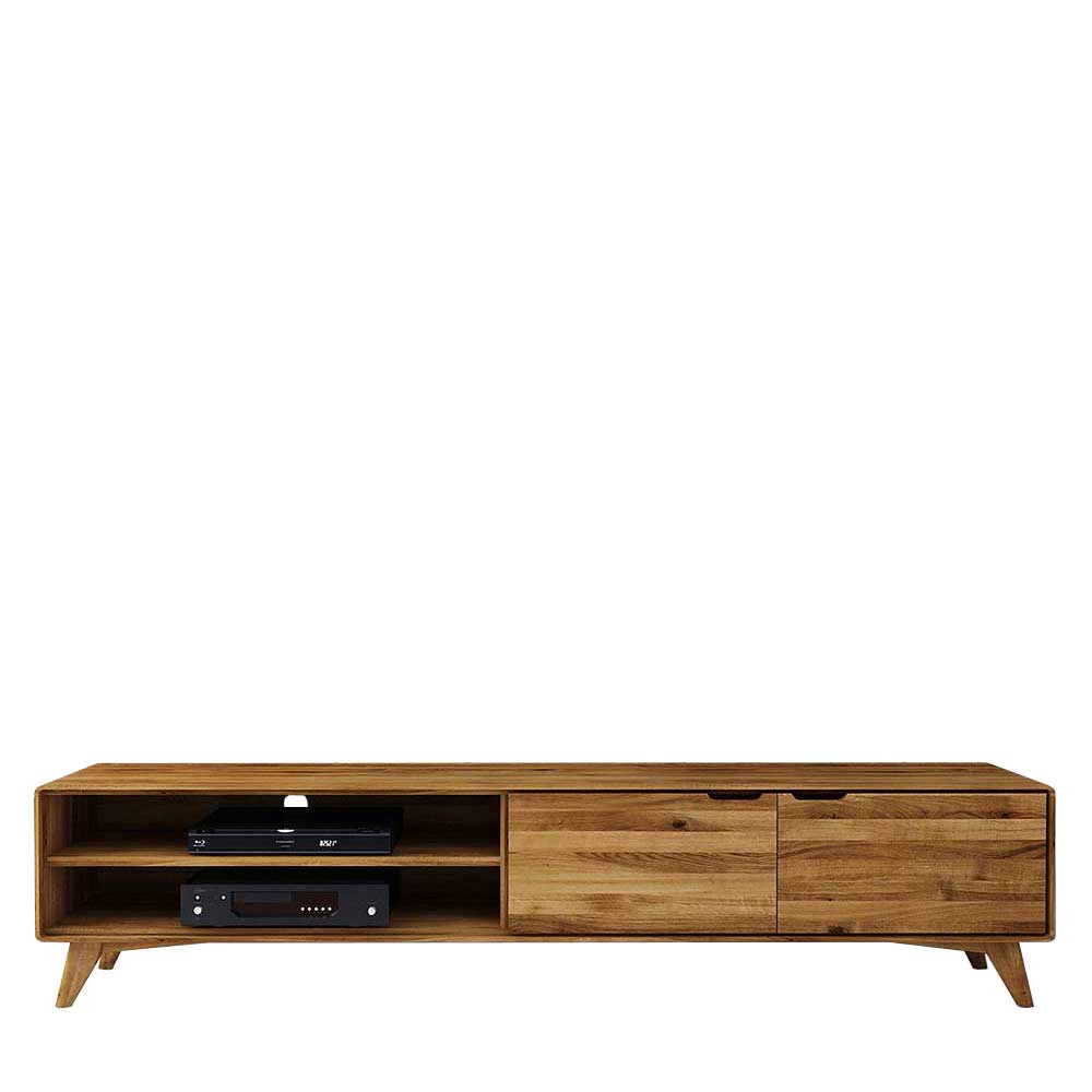 220cm lange TV Kommode aus Wildeiche - Eavy