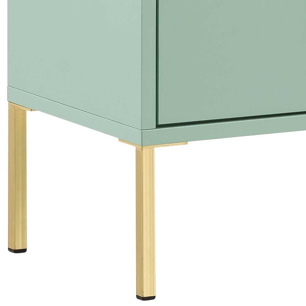 Waschbeckenschrank in Mintgrün & Gold - Aparcian