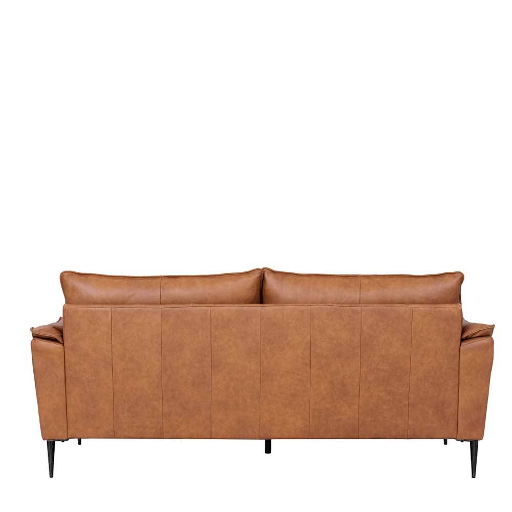 Federkern Wohnzimmersofa aus Echtleder - Zierra