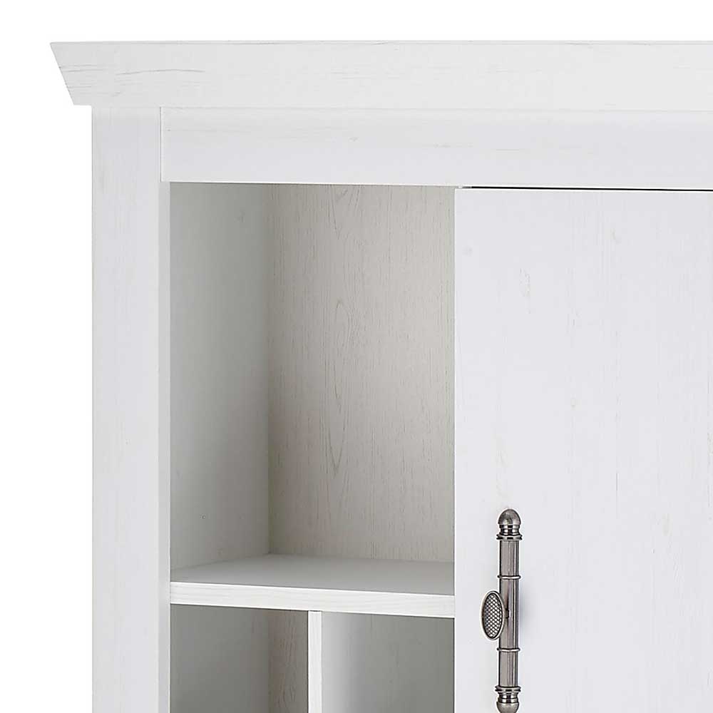 Highboard in weißer Holzoptik Pinie - Liancos