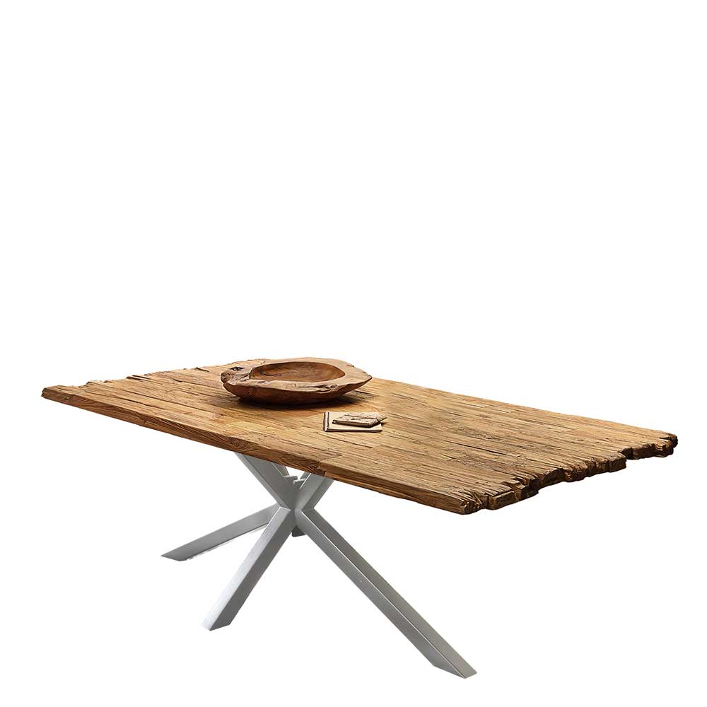 Design Esszimmertisch aus Recyclingholz Teak - Burgos