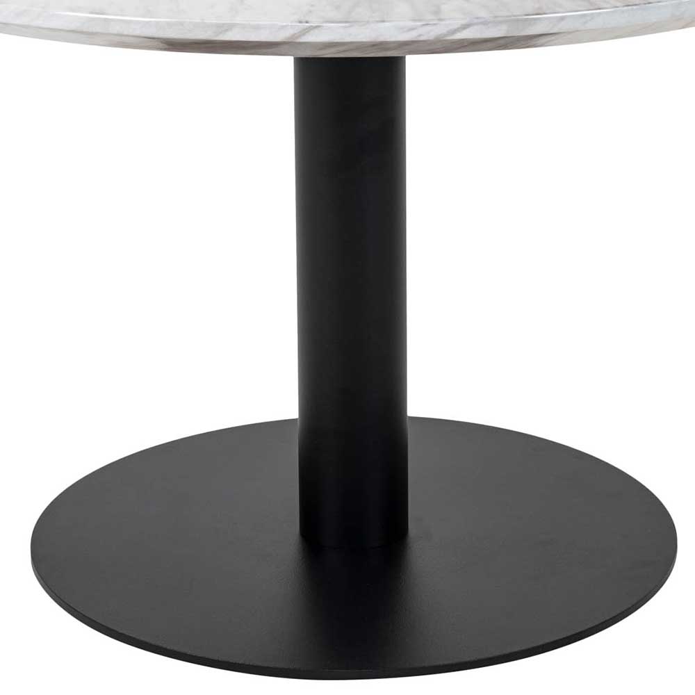 70cm runder Wohnzimmer Tisch in Marmor Optik - Ovaio