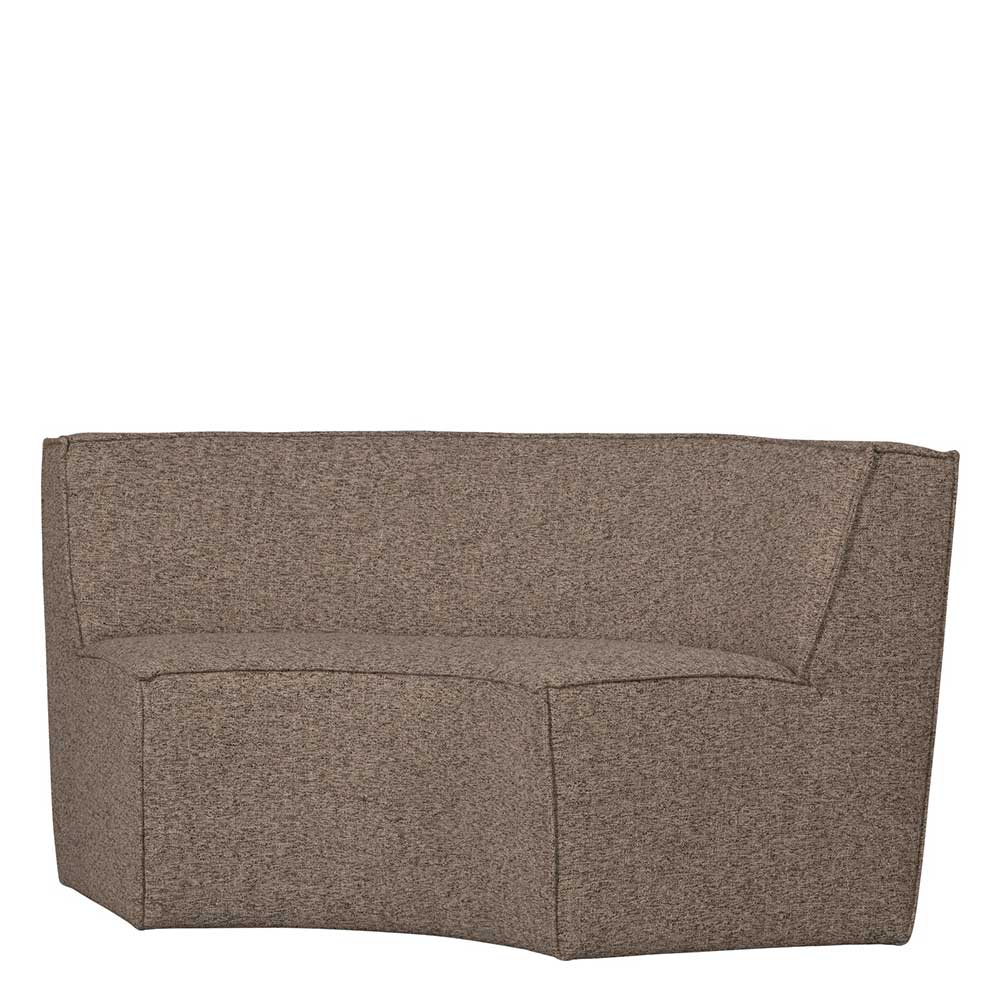 Halbrundes Esstischsofa in Dunkelbraun - Sentiagamo