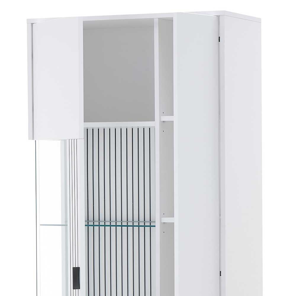 Weißer Vitrinenschrank 2-türig - Dualkos