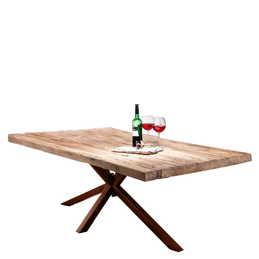 Altholztisch aus Teak Massivholz - Dattilon