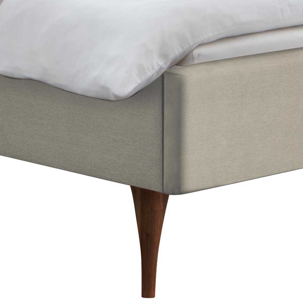 Polsterbett im Scandi Chic aus Webstoff - Freshy