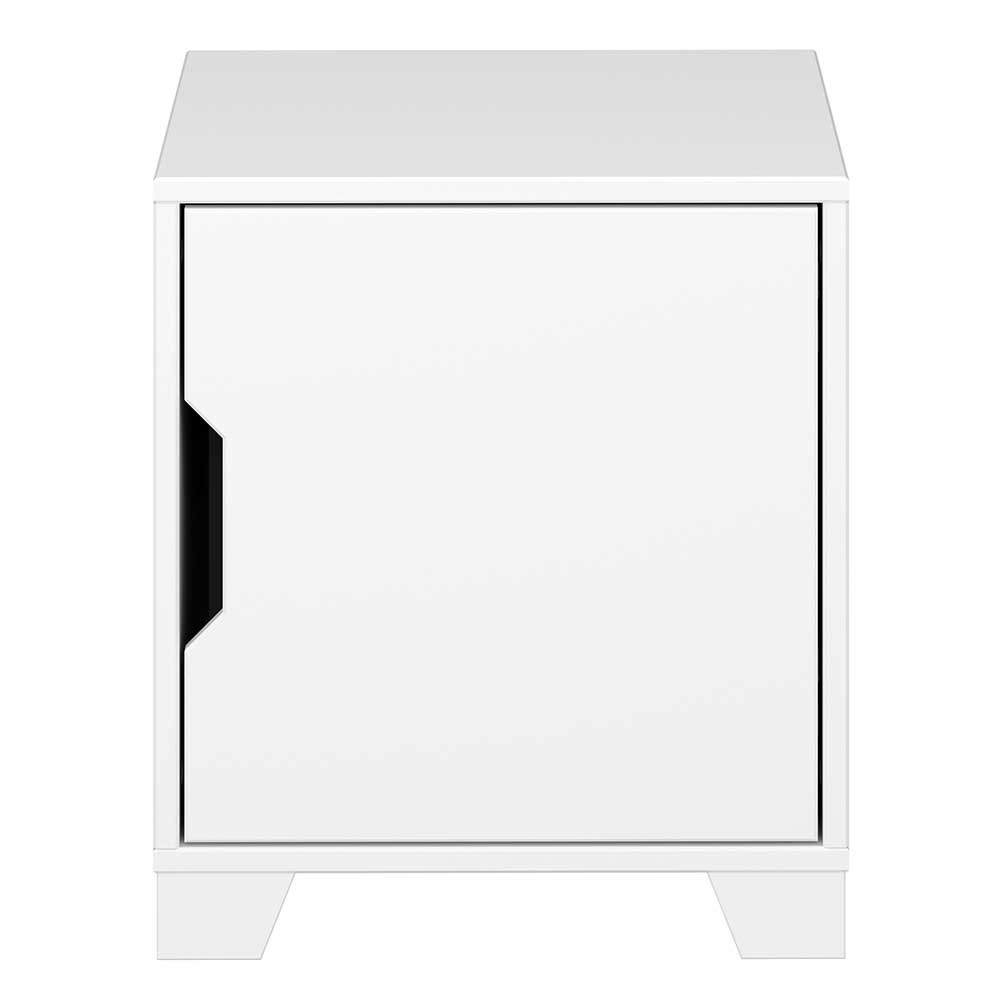 Weißer Nachtschrank im Skandi Design - Naidlas