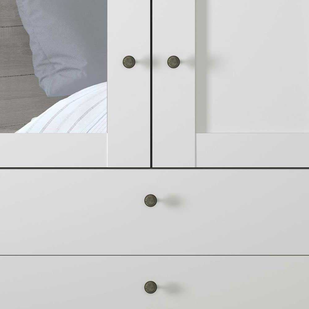 1m Kleiderschrank 2-türig & 3 Schubladen - Flinn