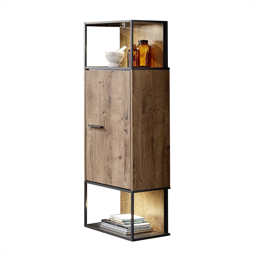45x156x38 Regal mit Schrankfach Industrial - Xindus