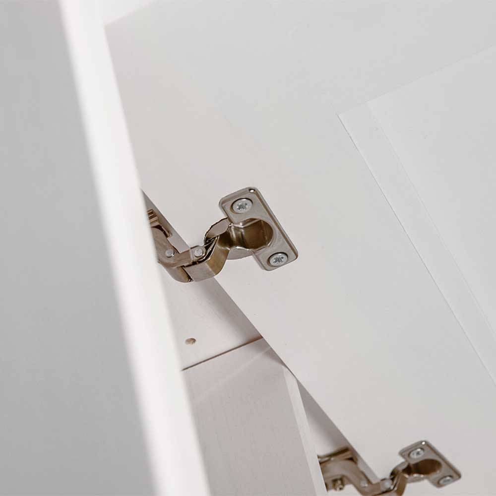 Weißes Landhausbett mit Schubladen - Presto