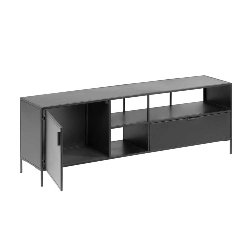 TV Lowboard aus schwarzem Metall - Magde