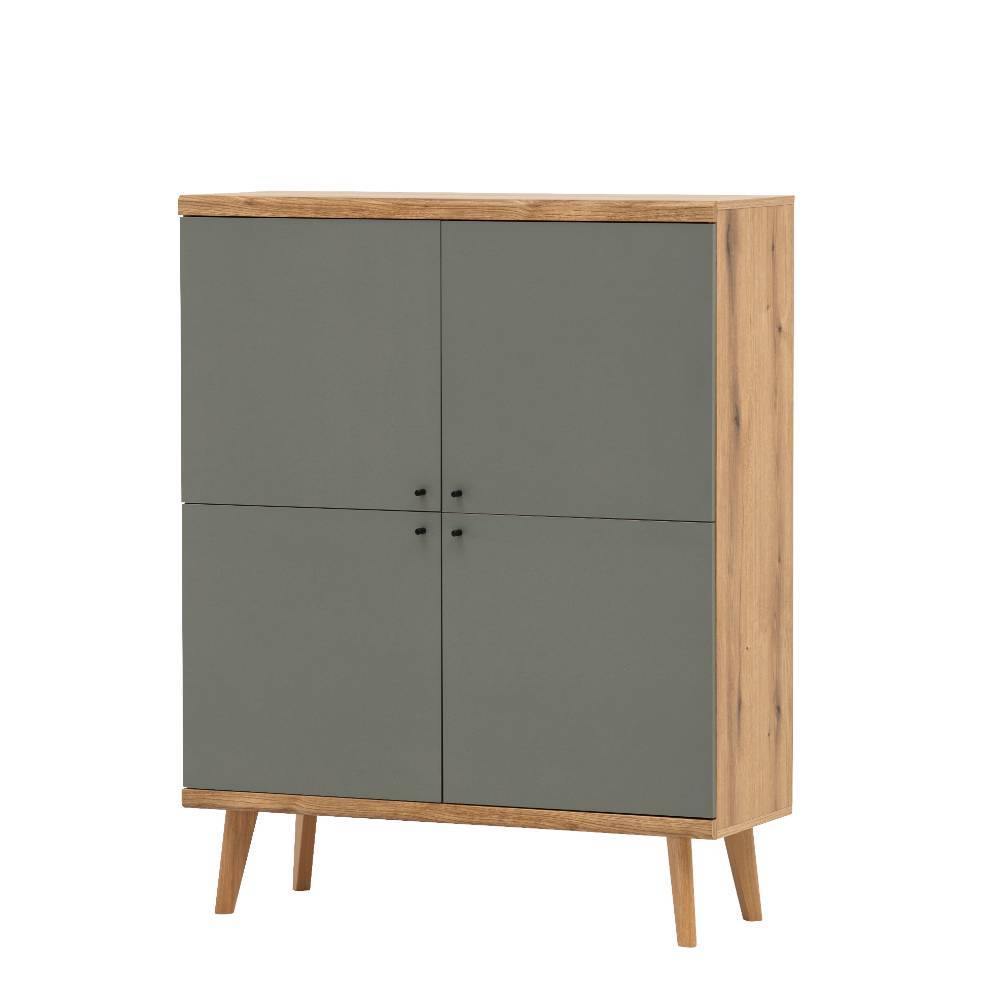 Garderobe und Highboard Set - Oliva (zweiteilig)