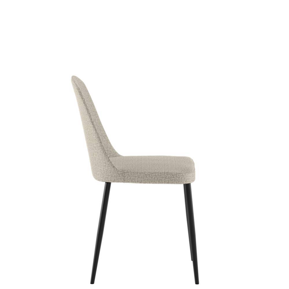 Esszimmerstühle in Beige Stoff - Borough (4er Set)