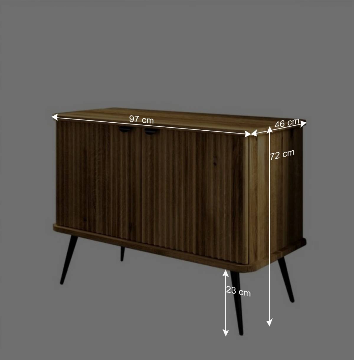 2-türige Kommode 97x72x46 cm - Casarius