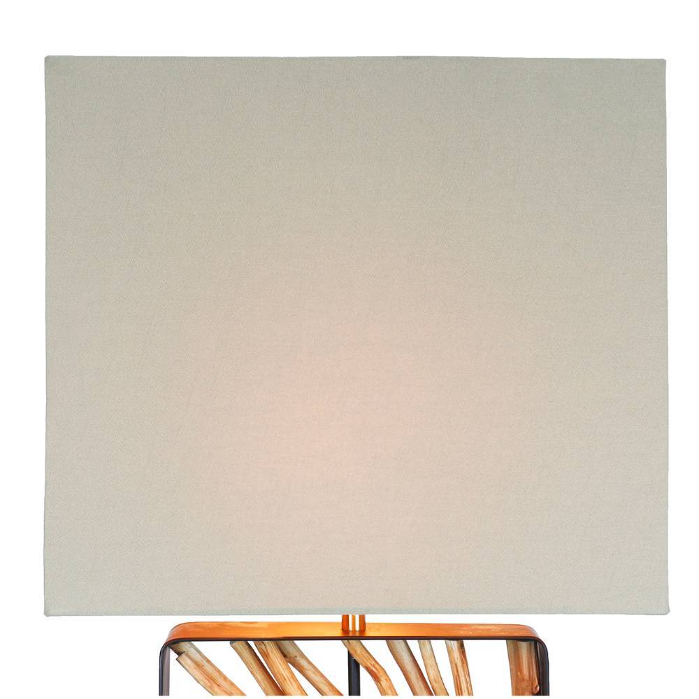 Design-Stehlampe in Beige und Schwarz - Maico