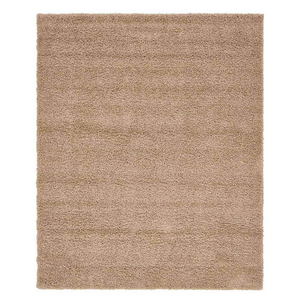 Graubrauner Teppich mit Hochflor - Liv