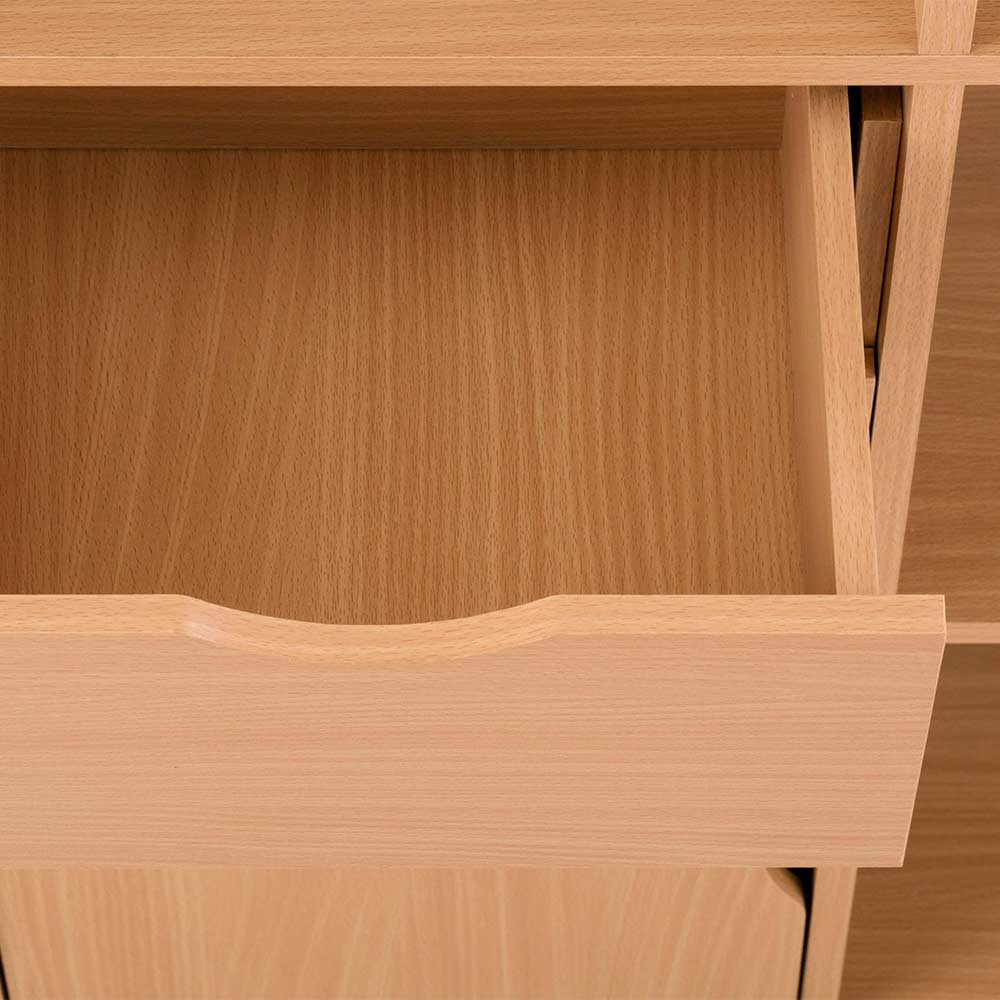 146x153x152 Winkelschreibtisch mit Regal - Lapel