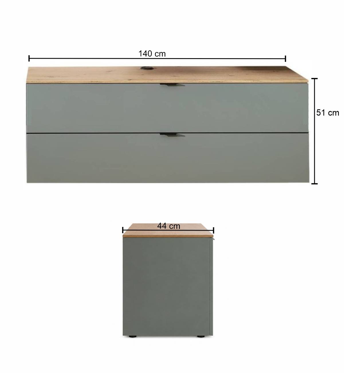Wohnzimmermöbel Anbauwand Set - Halimi (siebenteilig)