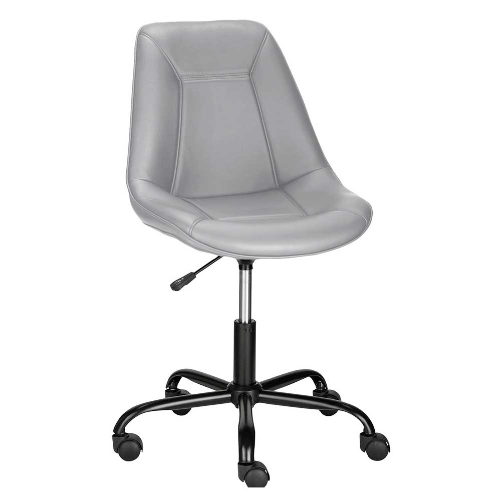 Bürostuhl mit Schalensitz in Grau Kunstleder - Formation
