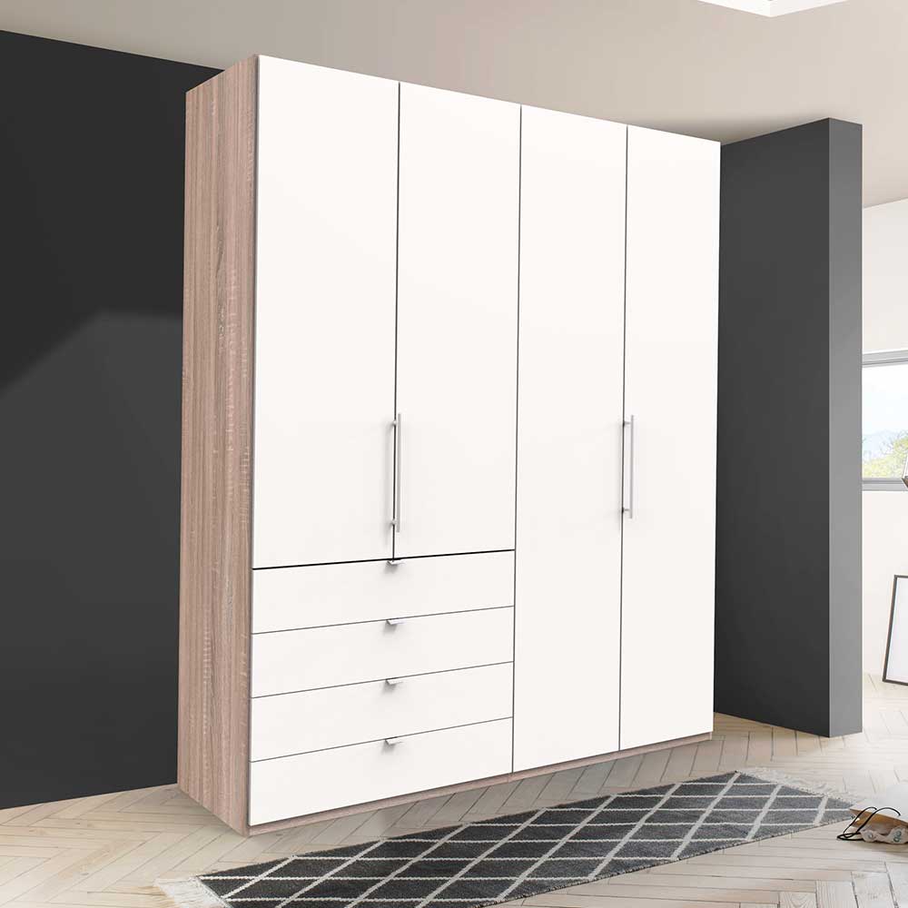 Schlafzimmerschrank mit vier Schubladen Soft Close - Vaclyn