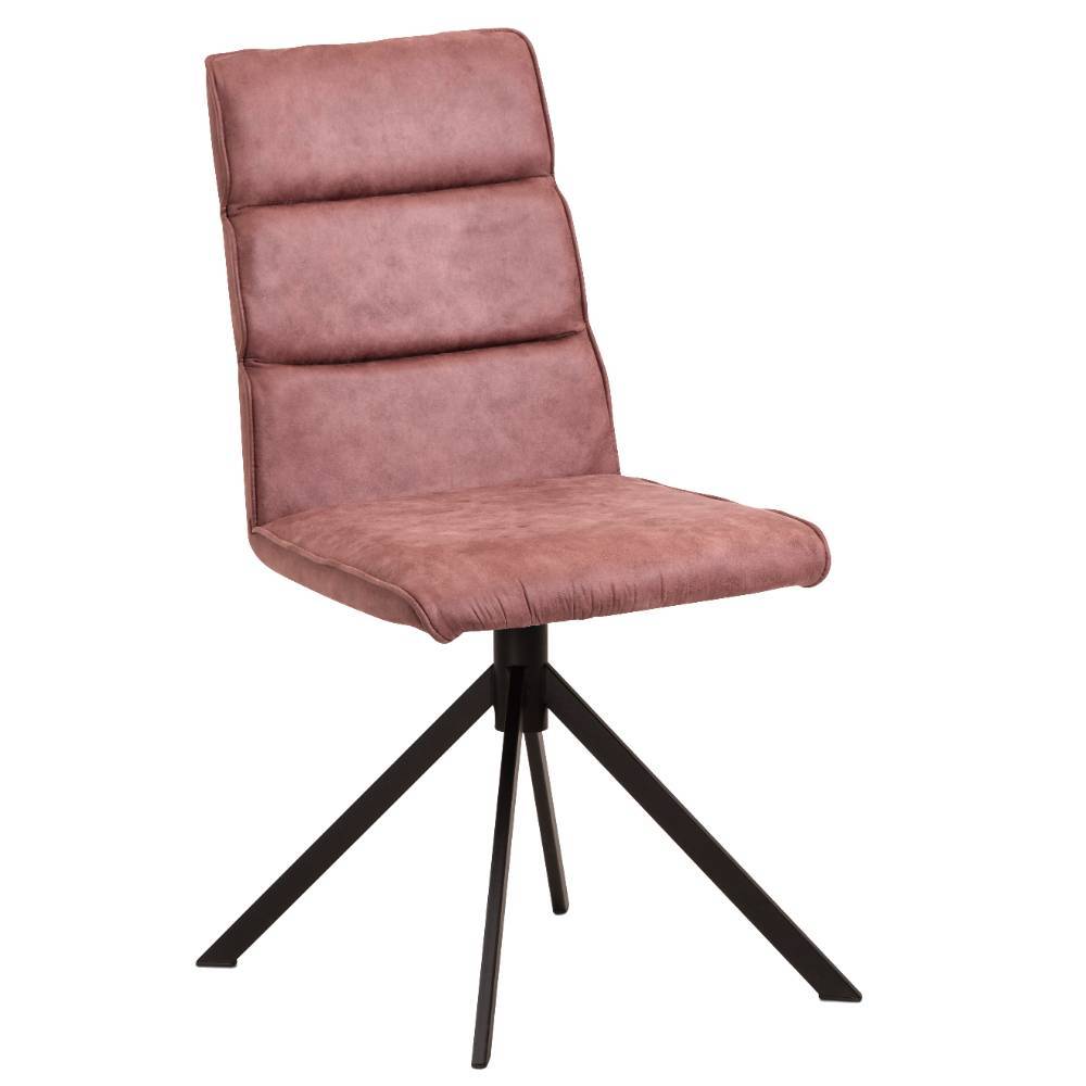 Microfaser Stühle in Rosenholz - Entury (2er Set)