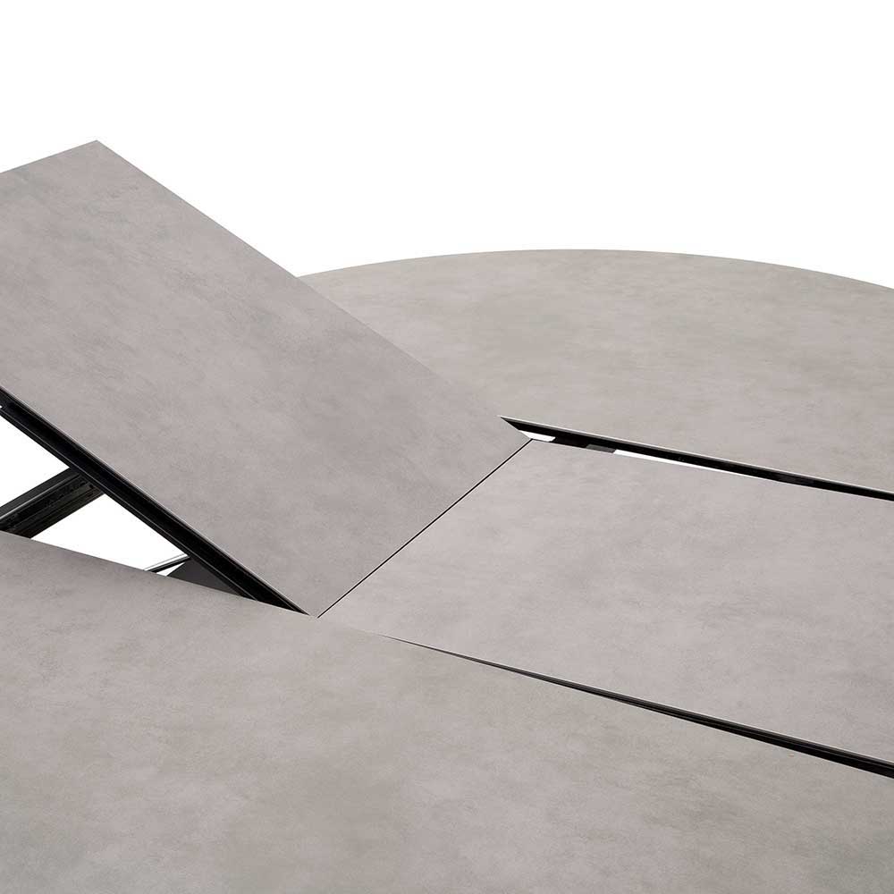 Runder Design Ausziehtisch aus Keramik - Rafu