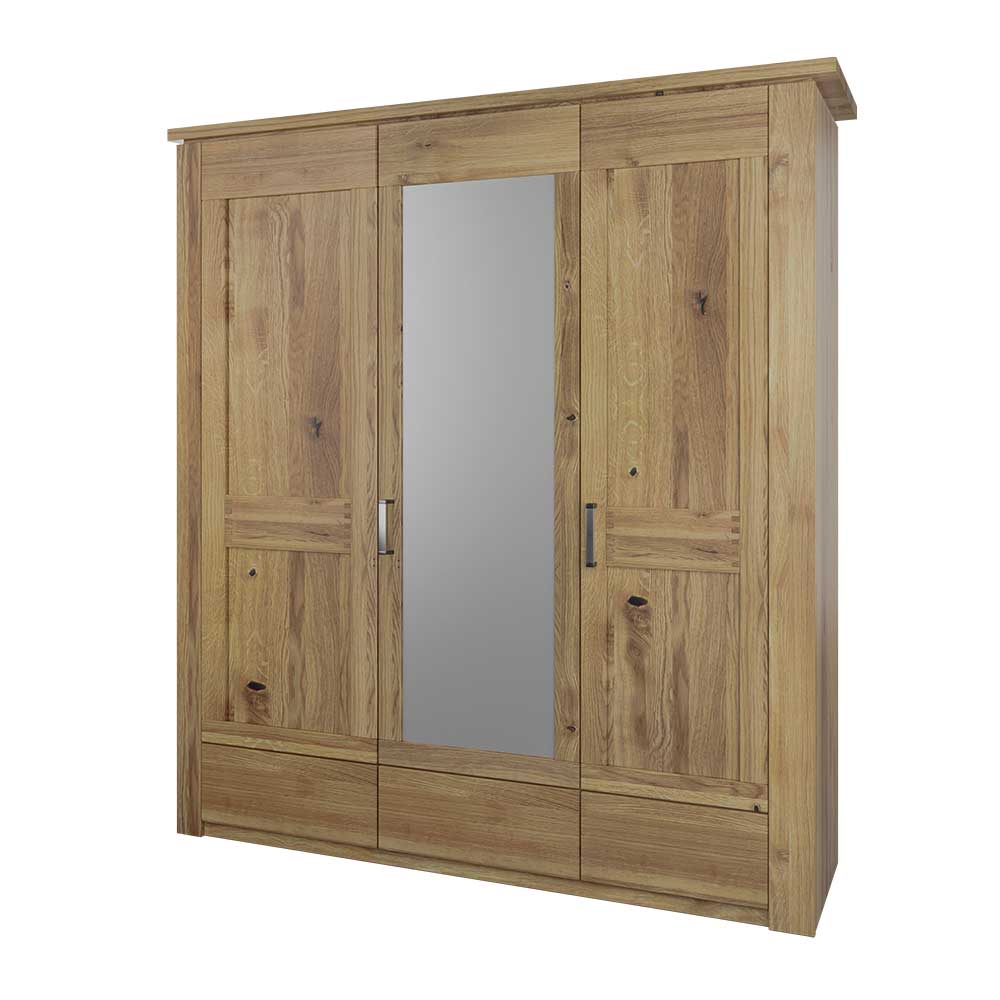 Asteiche Schlafzimmerschrank teilmassiv - Riostar