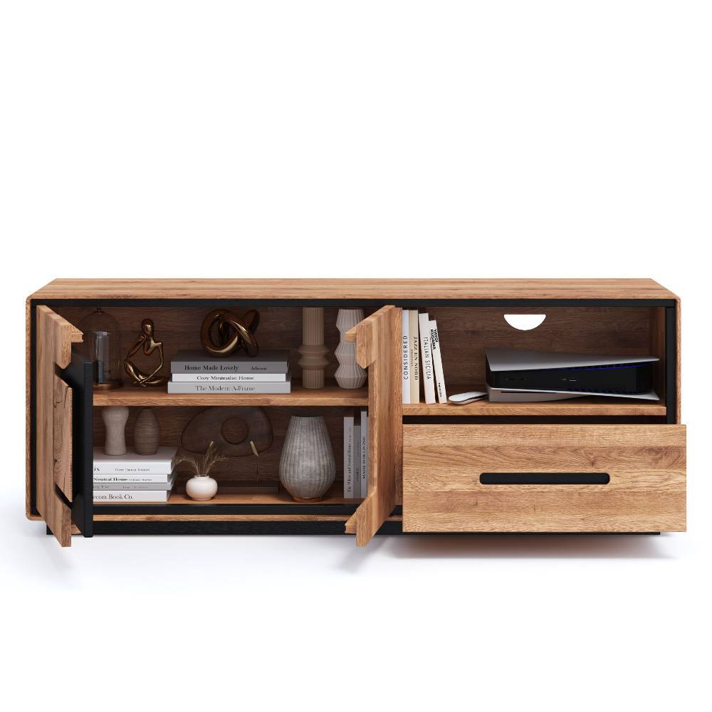 TV Board mit Hirnholz Applikation - Shipper