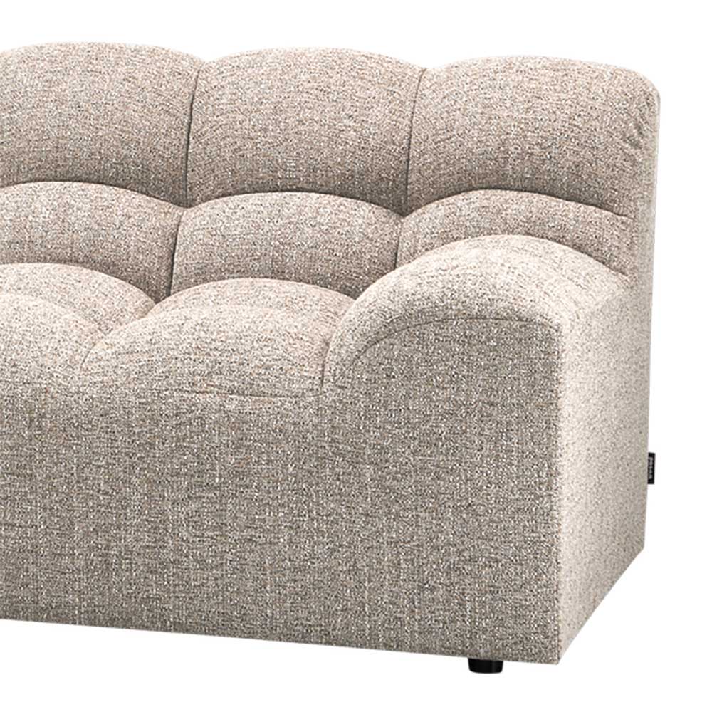 Design Polsterecke in Beigegrau meliert - Biatrore