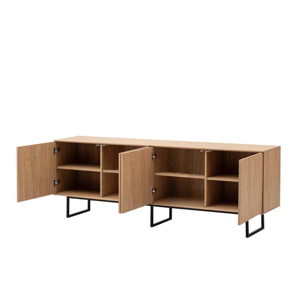 Vitrine und TV-Board Set - Jaskin (zweiteilig)