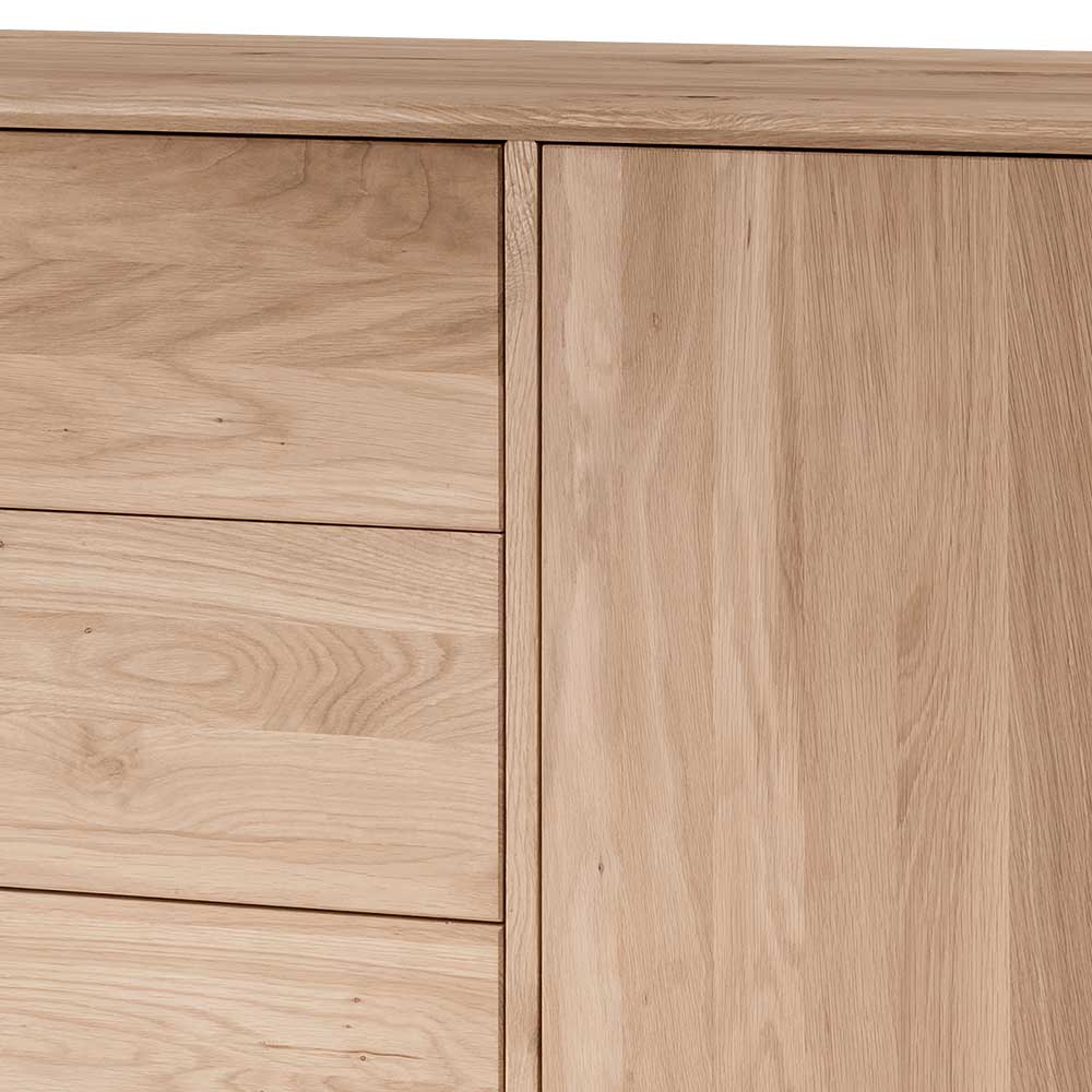 Edles Sideboard aus Wildeiche Bianco geölt - Lamia