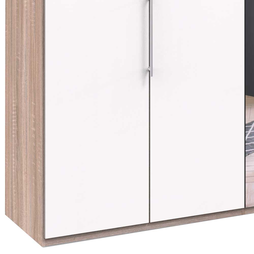 Gleittüren-Schlafzimmerschrank mit Spiegel - Vaclyn