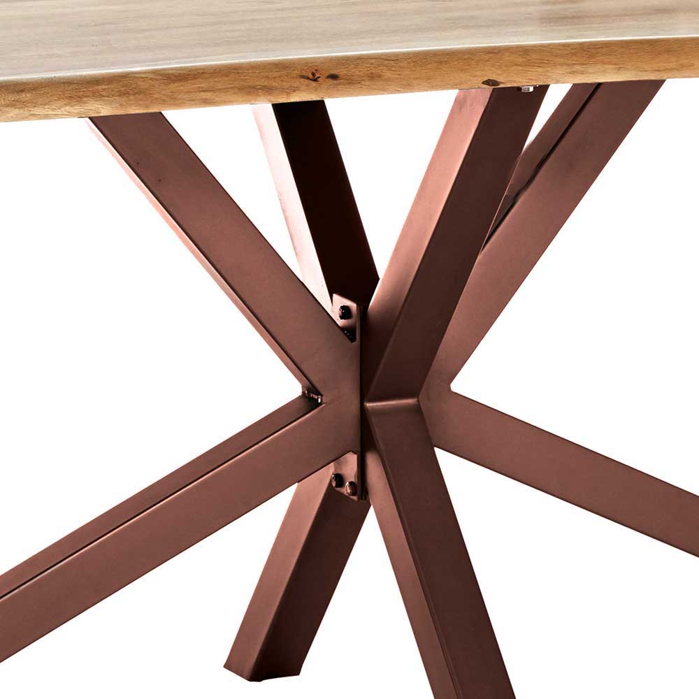 Designtisch mit Spider Gestell - Sorbet