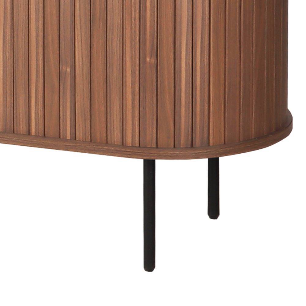Ovales Sideboard mit Schiebetüren - Arura