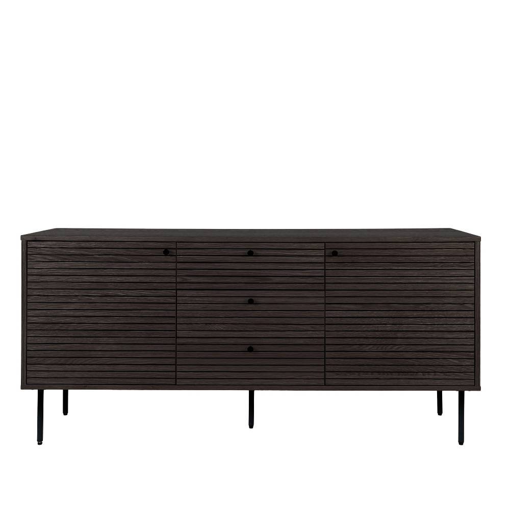 Sideboard mit dunklem Furnier in Braun - Wega