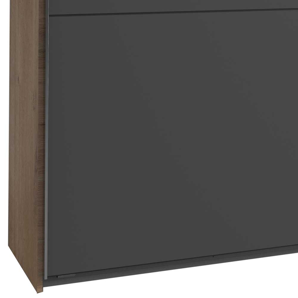 Kleiderschrank mit zwei Spiegeltüren & zwei Schwebetüren - Bafata