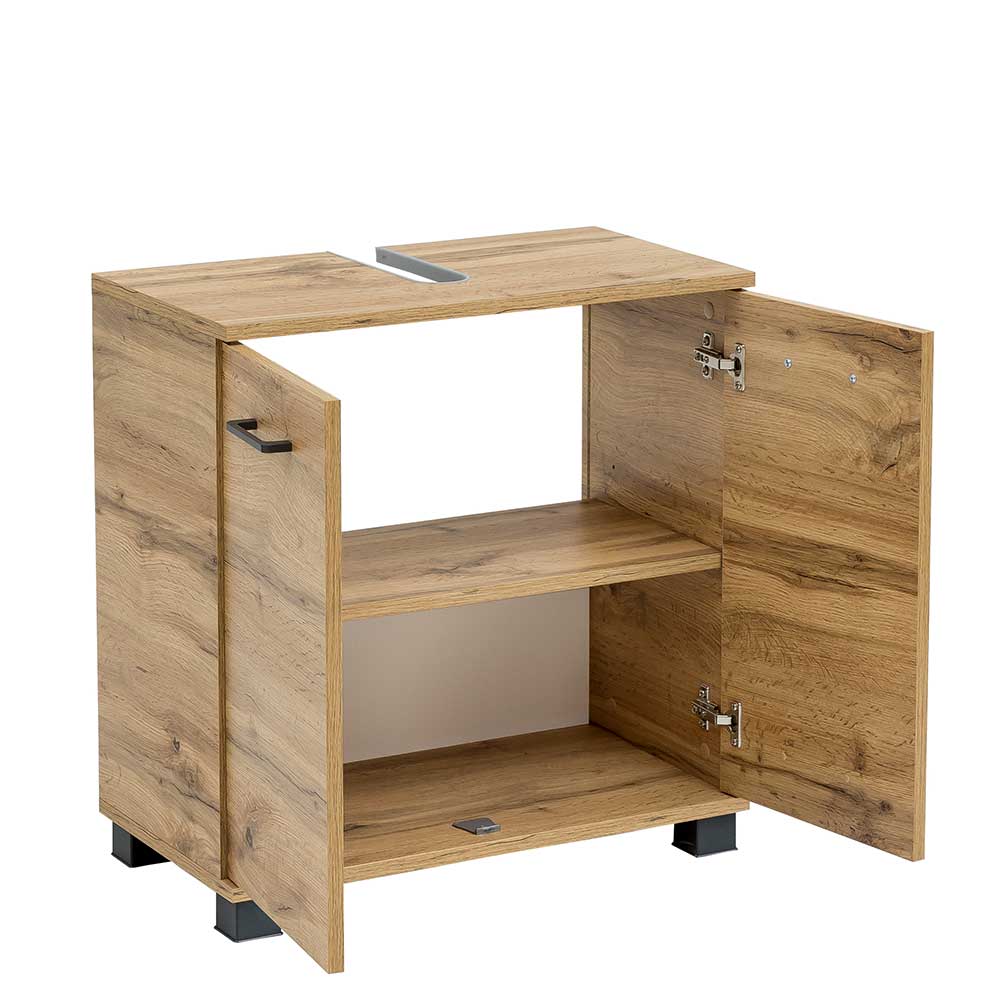 Bad Unterschrank fürs Waschbecken 60 cm breit - Jessmi