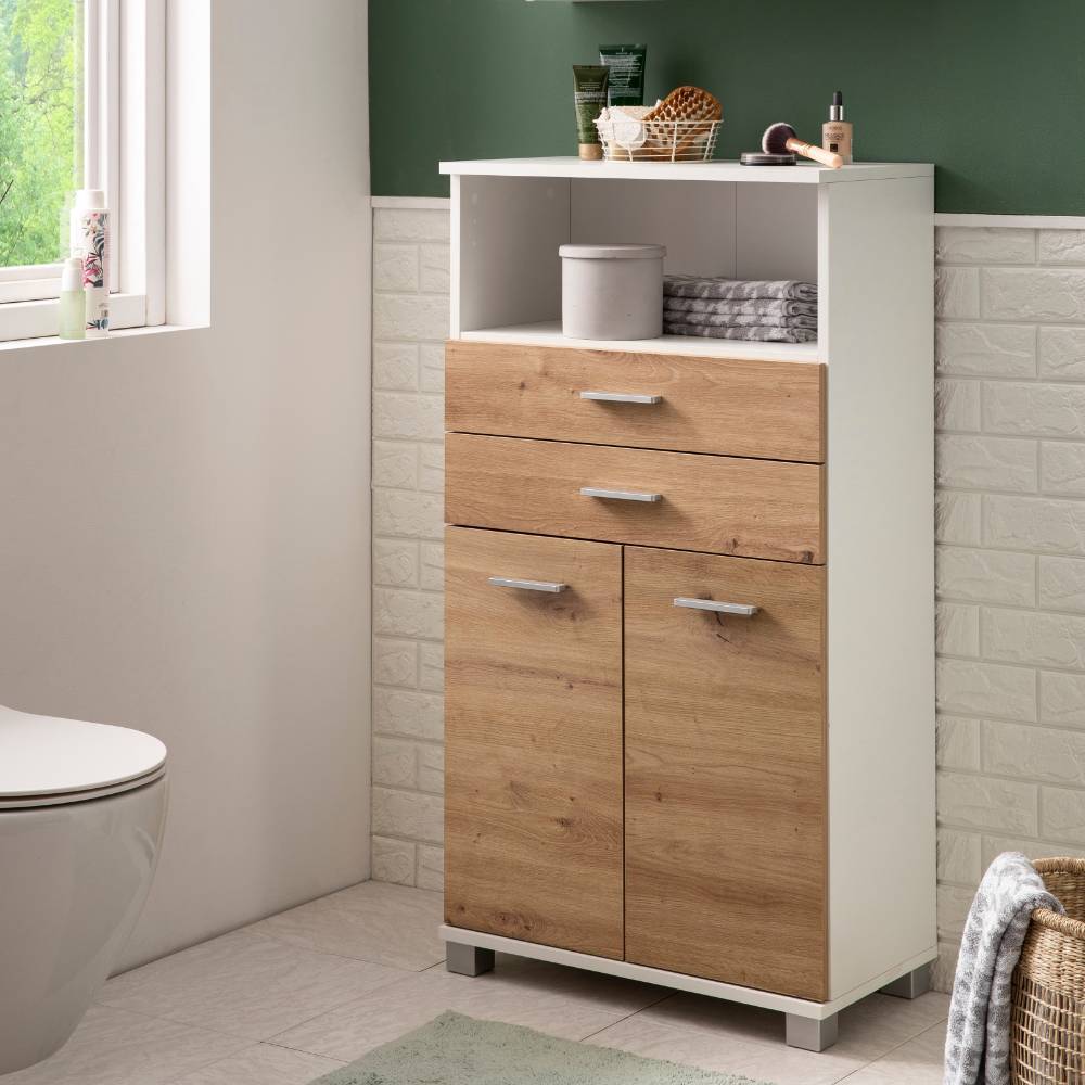 Bad-Midischrank in Wildeiche Dekor - Tolucara