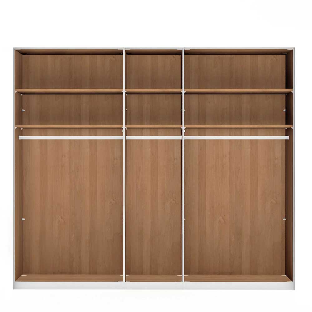 250cm Schlafzimmer Kleiderschrank mit 5 Türen - Emdsiva