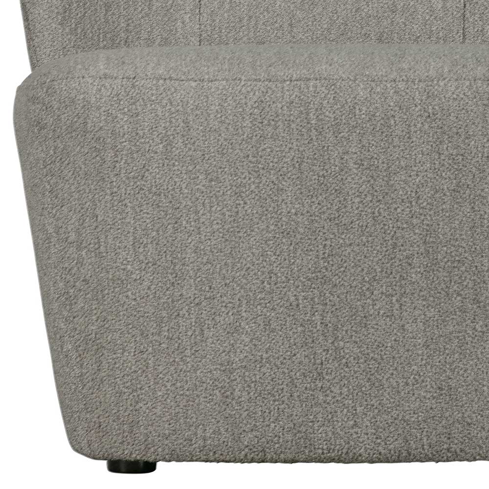 Einzelsessel in Grau Boucle Stoff - Nurcia