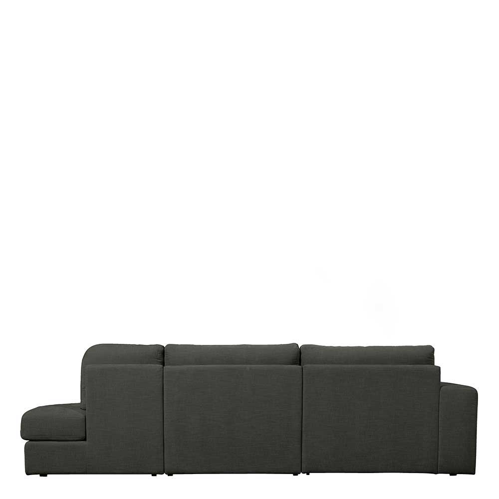 Webstoffcouch in Anthrazit - Jilatov