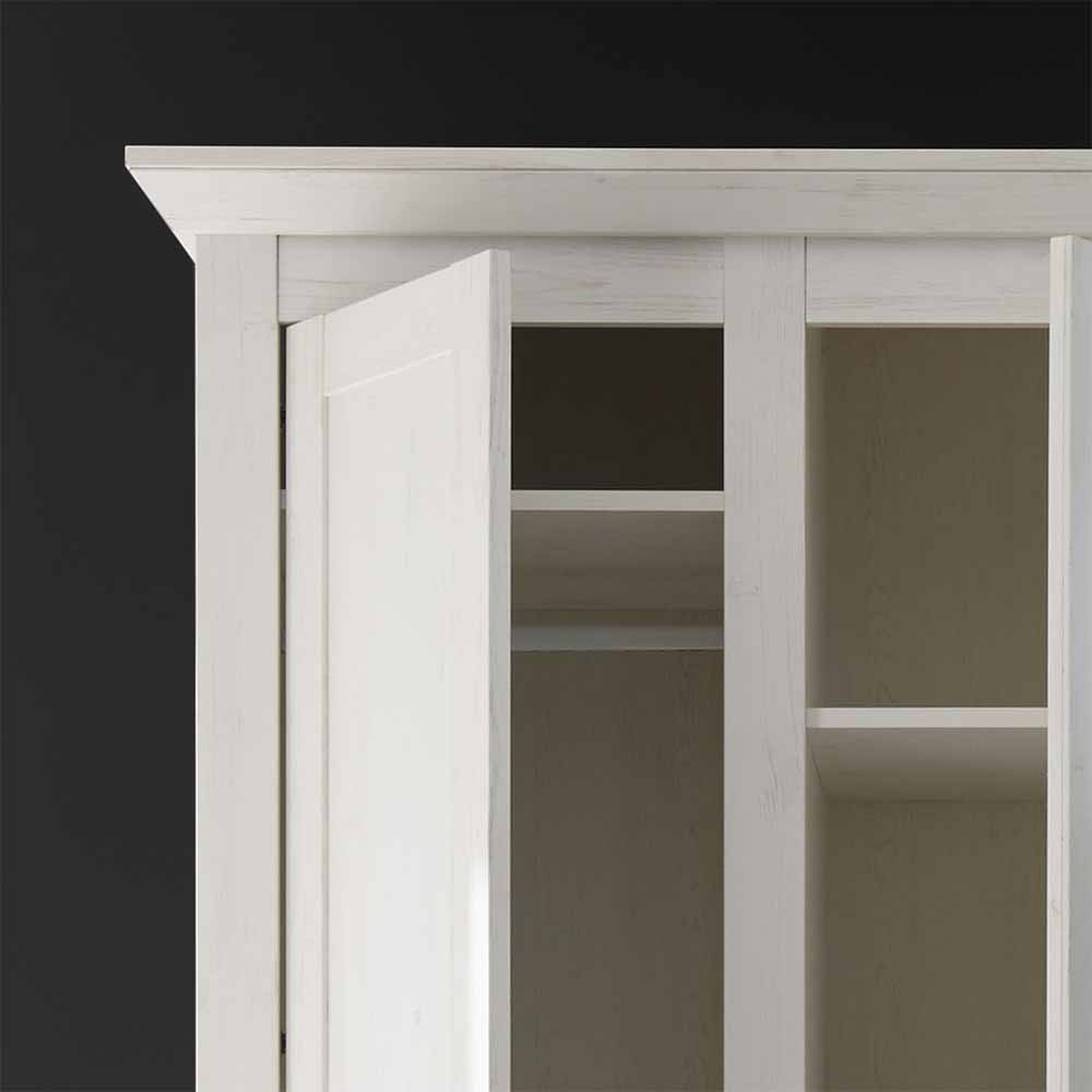 Weißer Schlafzimmerschrank Chelles mit viel Stauraum
