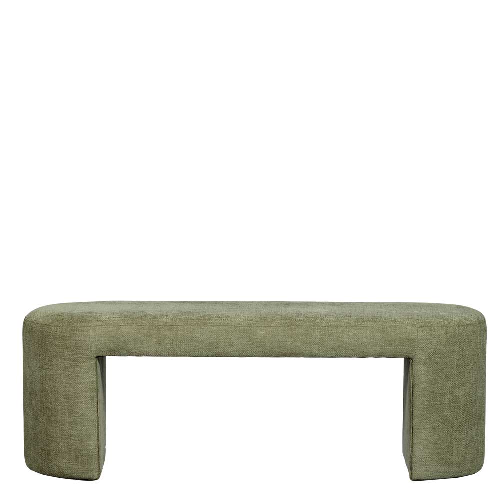 Design Polsterbank in Oliv Grün Chenille - Baverly