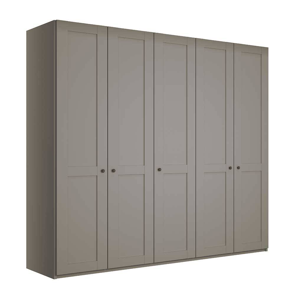 Hellgrauer Schlafzimmerschrank 250 cm breit - Ridonna