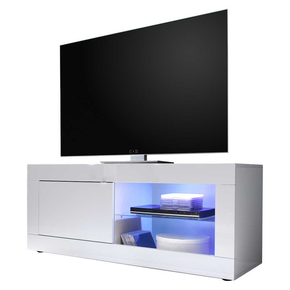 Modernes Fernsehunterschrank in Weiß - Sogno