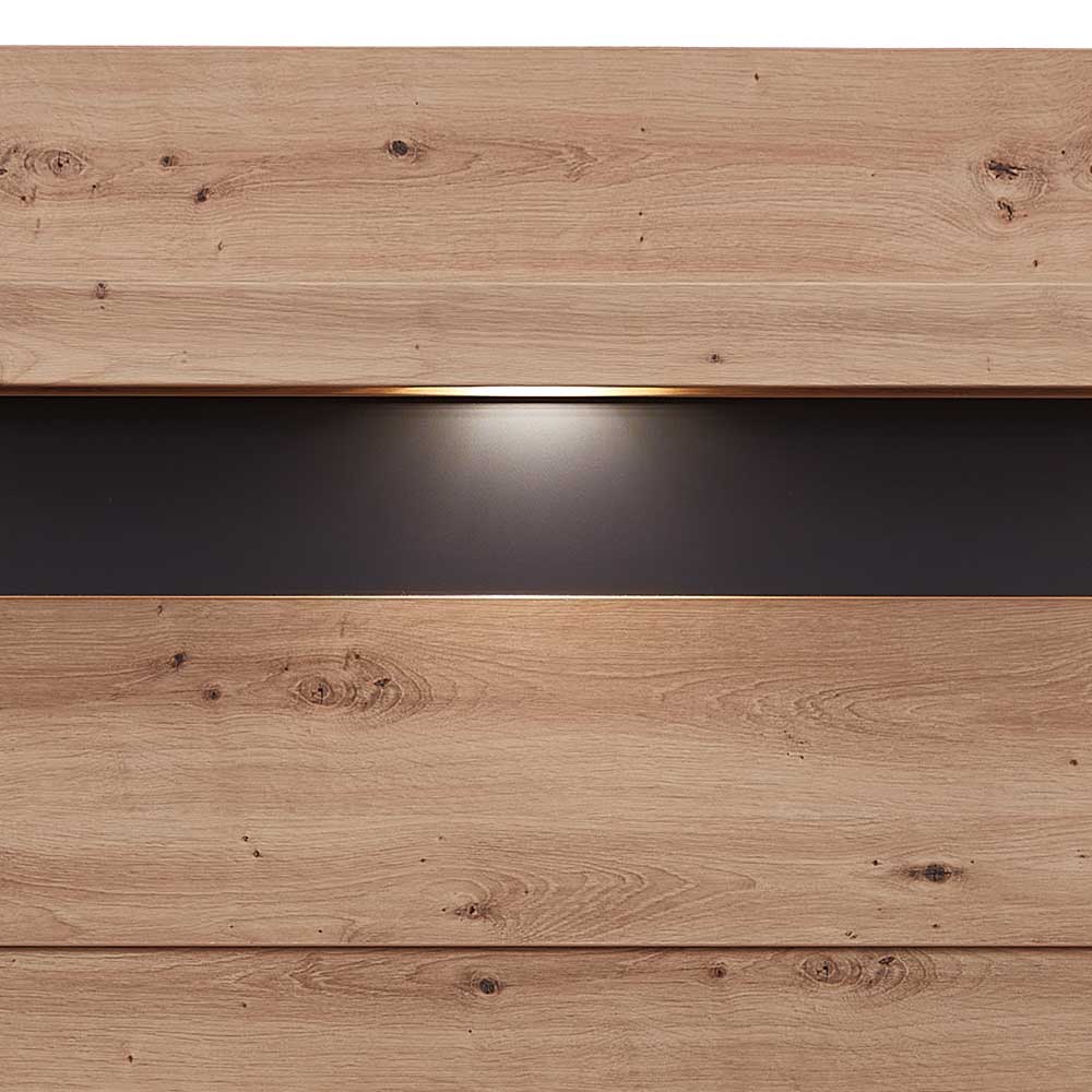 Wandpaneel mit Ablage & LED Beleuchtung - Kuetra